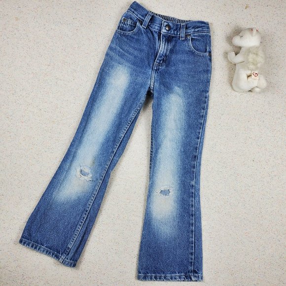 Y2k Flared Faded Sonoma Jeans kids 7 - Picture 1 of 11